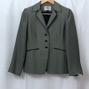 Women’s Kasper Blazer Size 2P Black/Tan EUC